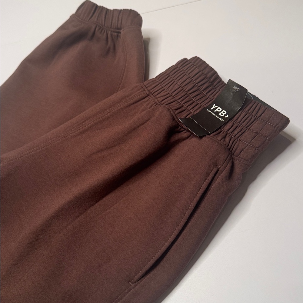 YPB Brown neoKNIT Joggers - Picture 3 of 5